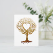 Live-Laugh-Liebe - Baum des Lebens Postkarte (Stehend Vorderseite)