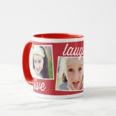 Live-Laugh-Liebe Benutzerdefinierte Foto-Tasse Tasse (Vorderseite Links)