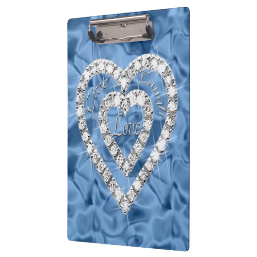 Live-Laugh-Liebe Blue Diamond Hearton Clipboard Klemmbrett (Links)