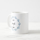 Live-Laugh Liebe Blue Floral Wreath Tasse (Vorderseite Links)