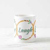 Live-Laugh-Liebe Blume Ring Kaffeetasse (Mittel)