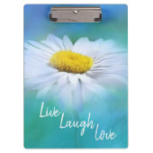 Live Laugh Liebe Daisy Klemmbrett (Vorderseite)