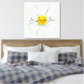 Live Laugh Liebe Daisy Leinwanddruck (Insitu (Schlafzimmer))