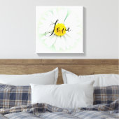 Live Laugh Liebe Daisy Leinwanddruck (Insitu (Schlafzimmer))