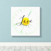 Live Laugh Liebe Daisy Leinwanddruck (Insitu (Holzboden))