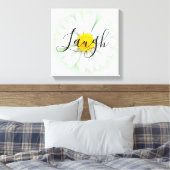 Live Laugh Liebe Daisy Leinwanddruck (Insitu (Schlafzimmer))