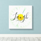 Live Laugh Liebe Daisy Leinwanddruck (Insitu (Holzboden))