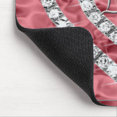 Live-Laugh-Liebe Diamond Heart Red Mouse Pad Mousepad (Ecke)