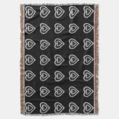 Live-Laugh-Liebe Diamond Hearts Throw Blanket Decke (Vorderseite Vertikal)