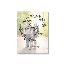 Live-Laugh-Liebe Foto und Familienname