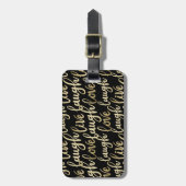 Live-Laugh-Liebe Gepäckanhänger (Vorderseite vertikal)