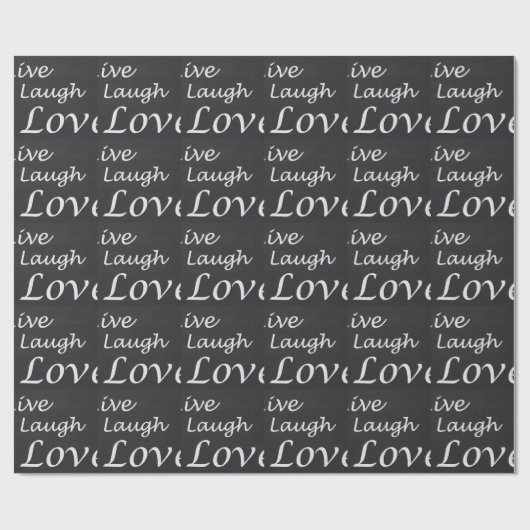 Live-Laugh-Liebe Geschenkpapier (Flach)