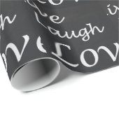 Live-Laugh-Liebe Geschenkpapier (Rolleneckpunkt)