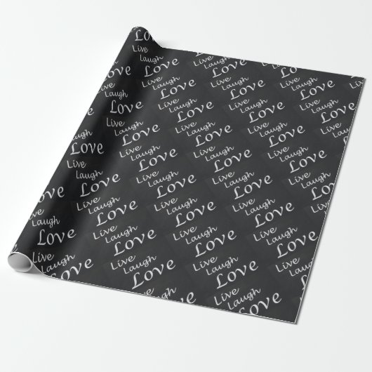 Live-Laugh-Liebe Geschenkpapier (Ungerollt)