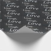 Live-Laugh-Liebe Geschenkpapier (Ecke)