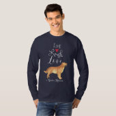 Live-Laugh Liebe Golden Retriever T - Shirt (Vorne ganz)
