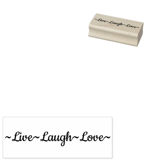 Live-Laugh-Liebe Gummistempel (Stempel)