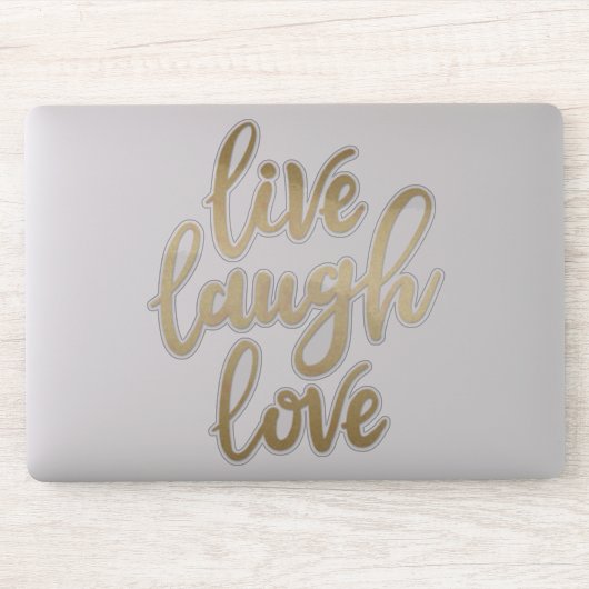 Live-Laugh Liebe Imitate Gold Letters Aufkleber (Computer)
