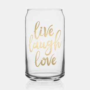 Live-Laugh Liebe Imitate Gold Letters Dosenglas