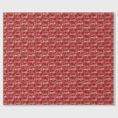 Live-Laugh Liebe Imitate Gold Letters Red Geschenkpapier (Flach)
