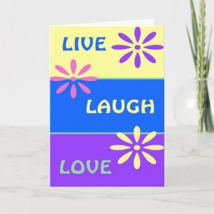 Live-Laugh-Liebe Karte