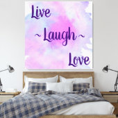 Live-Laugh-Liebe Leinwanddruck (Insitu (Schlafzimmer))
