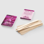 Live Laugh Liebe Lila Peony Wedding Danke Fächer (Non-assembled)