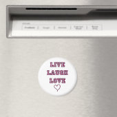 Live-Laugh-Liebe Magnet (In Situ (Geschirrspüler))