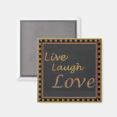 Live-Laugh-Liebe Magnet (Vorderseite/Rückseite)