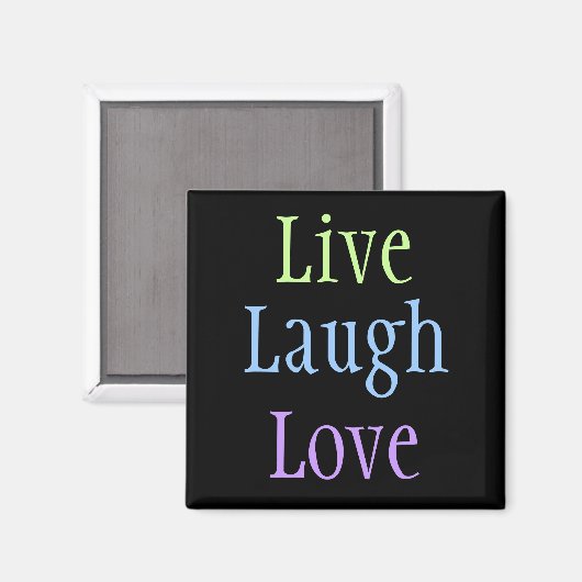 Live-Laugh-Liebe Magnet (Vorderseite/Rückseite)