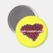 Live-Laugh-Liebe Magnet 1 (Vorderseite/Rückseite)