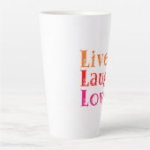 Live-Laugh-Liebe Milchtasse (Vorderseite)