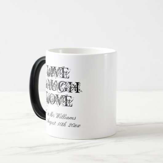 Live-Laugh-Liebe Morphing Tasse Geschenk für frisc (Vorderseite Links)