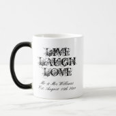 Live-Laugh-Liebe Morphing Tasse Geschenk für frisc (Links)