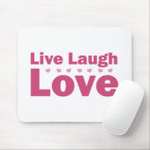 Live-Laugh-Liebe Mousepad (Mit Mouse)