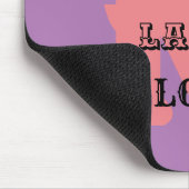 LIVE LAUGH LIEBE NAME LILA MODERNES MOUSepad (Ecke)
