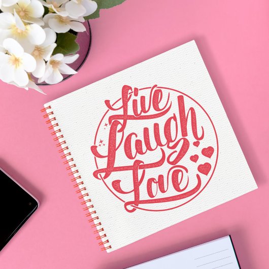 Live-Laugh-Liebe Notizblock