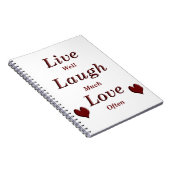Live-Laugh-Liebe Notizblock (Rechte Seite)