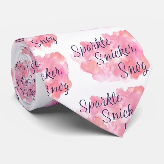 Live-Laugh-Liebe oder Sparkle Snicker Snog Krawatte (Gerollt)
