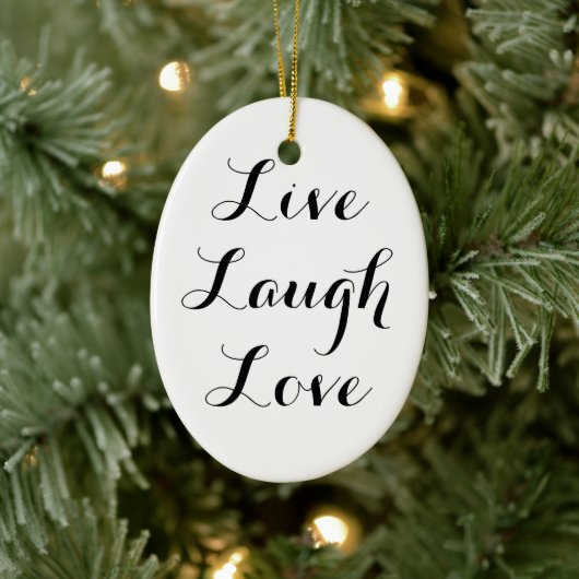 Live-Laugh Liebe Ornament (Baum)