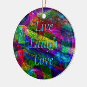Live-Laugh Liebe Ornament (Links)