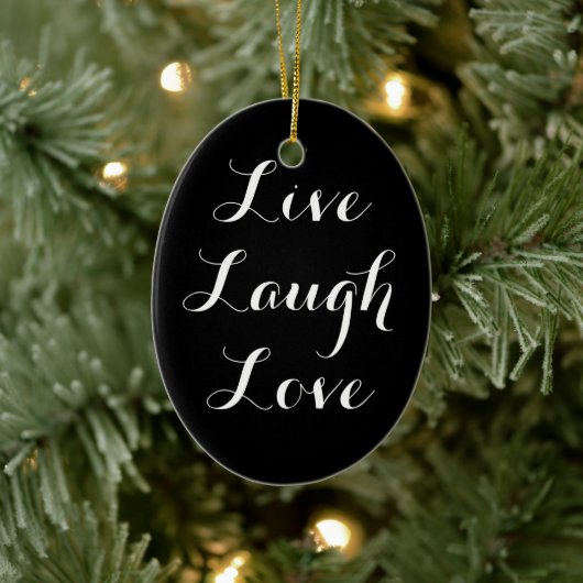 Live-Laugh Liebe Ornament (Baum)