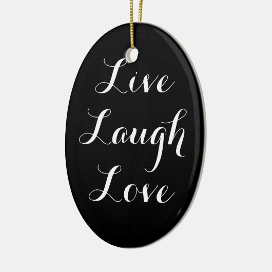 Live-Laugh Liebe Ornament (Links)