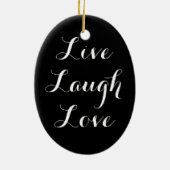 Live-Laugh Liebe Ornament (Hinten)