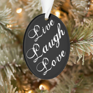 Live-Laugh Liebe Ornament 2020