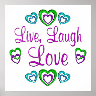Live-Laugh-Liebe Poster