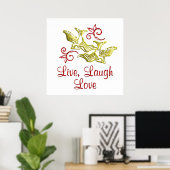 LIVE LAUGH LIEBE POSTER (Heimbüro)