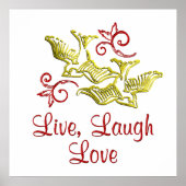 LIVE LAUGH LIEBE POSTER (Vorne)