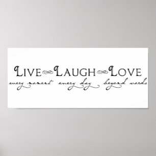 Live-Laugh-Liebe Poster