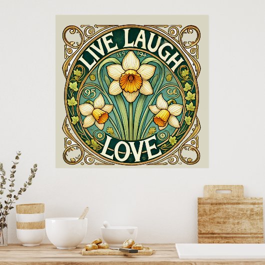 Live-Laugh-Liebe Poster (Küche)